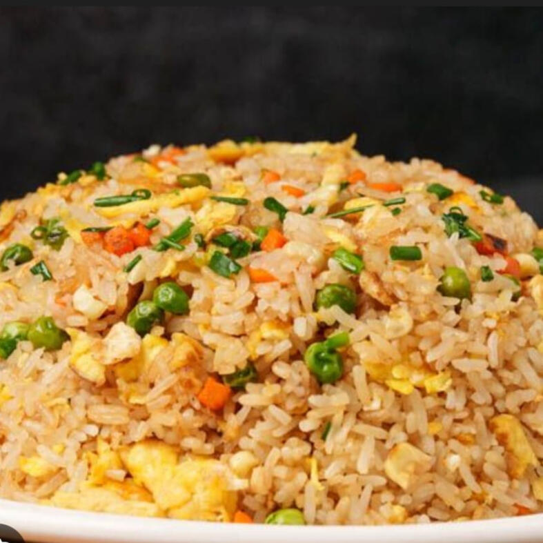 Wednesday Chicken Fried Rice Served with a Spring Roll