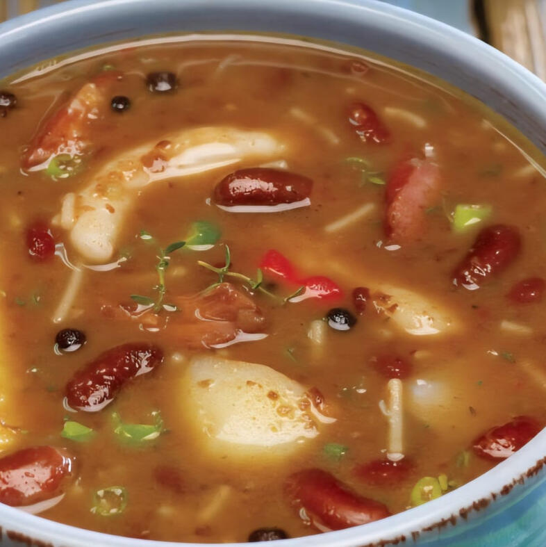 BEEF &amp; RED PEAS SOUP - Med $8 &amp; Lg $12